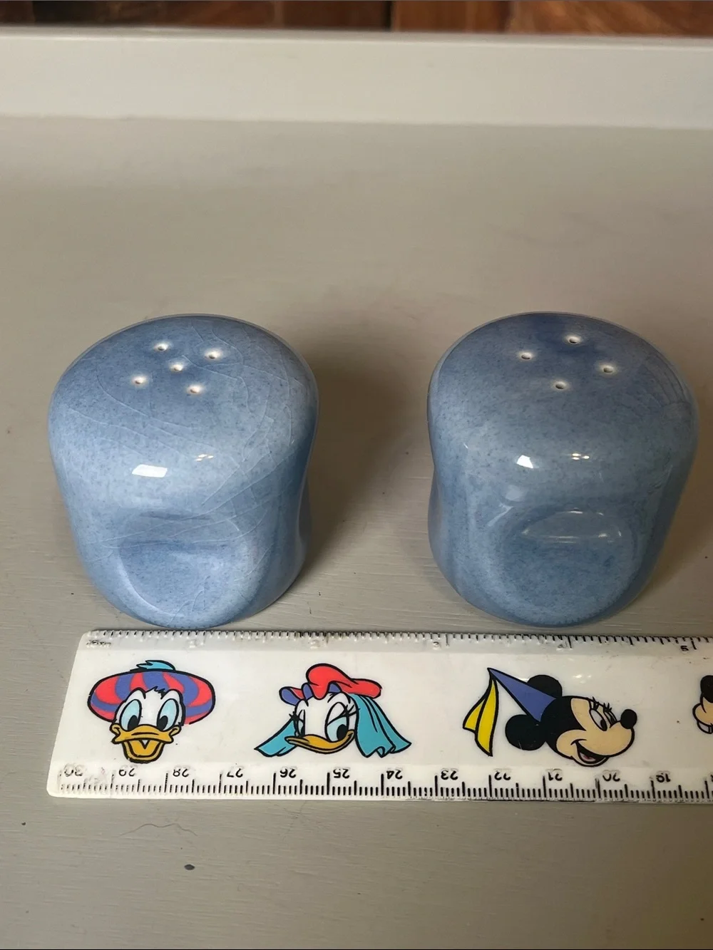 Ceramic Light Blue Salt and Pepper Shaker Set